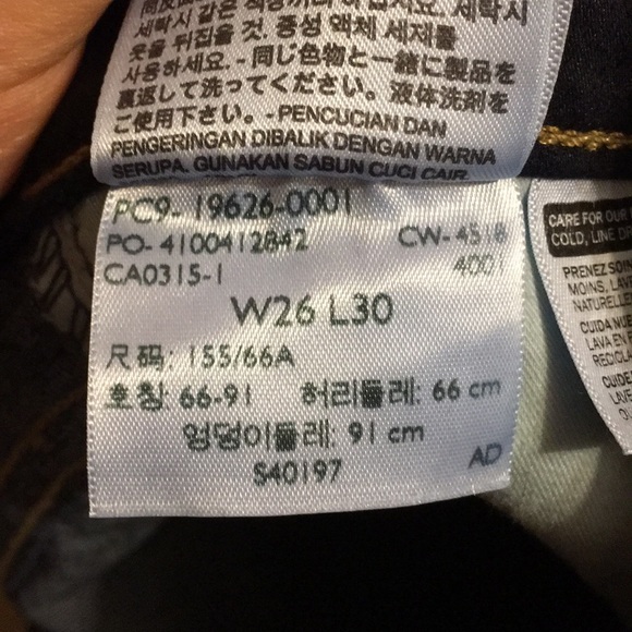 Levi’s 311 Shaping Skinny Jeans W26 L30 - Picture 14 of 16